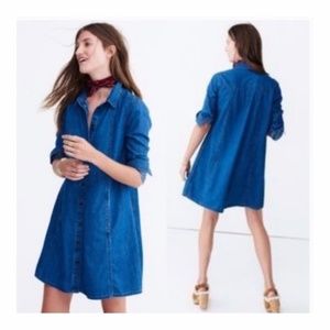 MADEWELL Denim A-Line Shirtdress